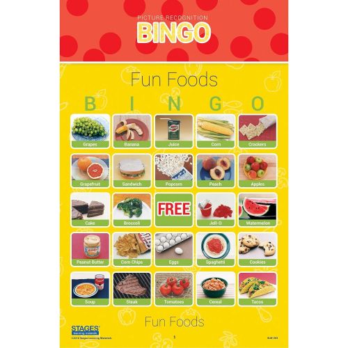  Stages Learning Materials Link4fun Real Photo Bingo 5-Game Set for Family, Preschool, Kindergarten, and Elementary Education: 180 Picture Cards + App