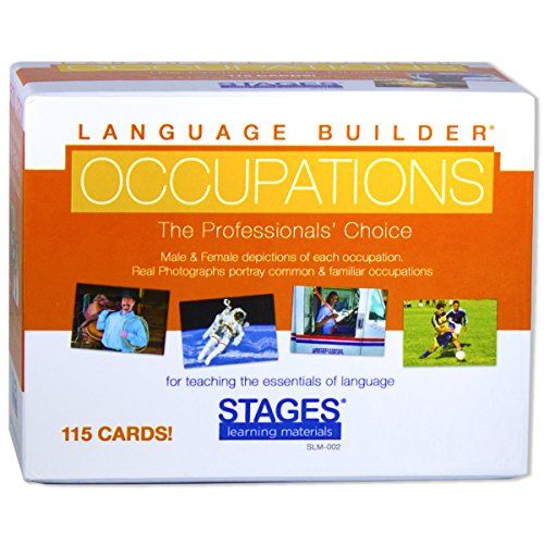  Stages Learning Materials Language Builder Occupation, Career & Community Helper Picture Flashcards Photo Cards for Autism Education and ABA Therapy