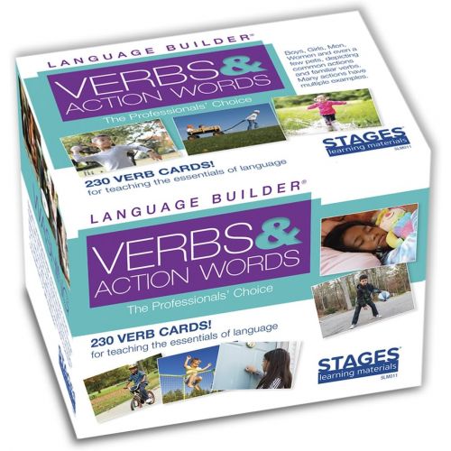  Stages Learning Materials Language Builder Verb Flash Cards Photo Vocabulary Autism Learning Products for Aba Therapy & Speech Articulation