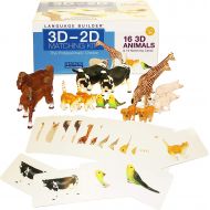 Stages Learning Language Builder 3D-2D Animals Matching Kit for Autism Education and ABA Therapy