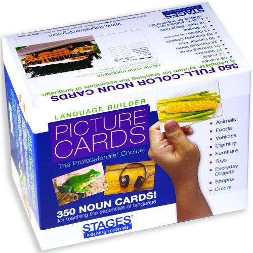  Stages Learning Materials Language Builder Picture Noun Flash Cards Photo Vocabulary Autism Learning Products for ABA Therapy and Speech Articulation