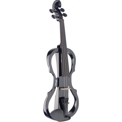  Stagg EVN X-44 BK Silent Violin Set with Soft Case and Headphones - Black