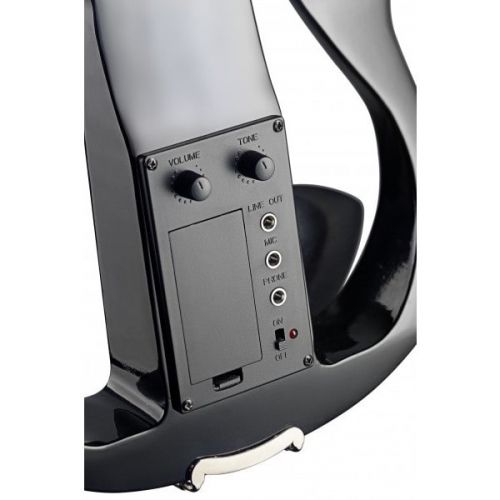  Stagg EVN X-44 BK Silent Violin Set with Soft Case and Headphones - Black