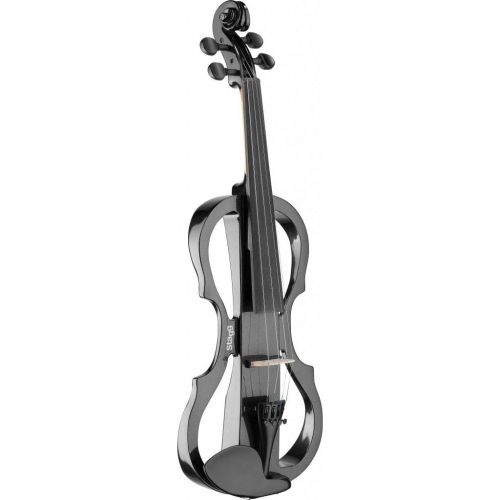  Stagg EVN X-44 VBR Silent Violin Set with Soft Case and Headphones - Violin Burst