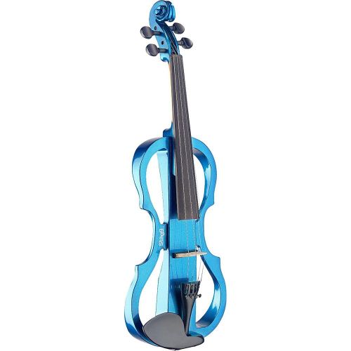  Stagg EVN X-44 VBR Silent Violin Set with Soft Case and Headphones - Violin Burst