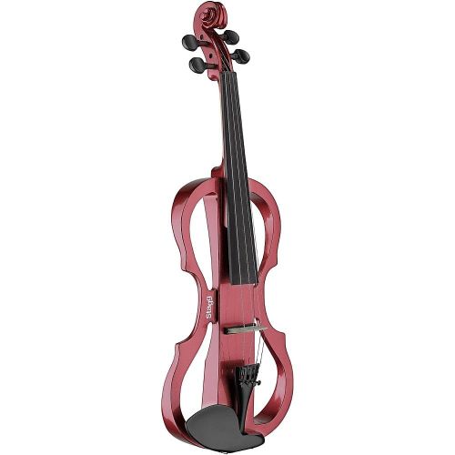  Stagg EVN X-44 MBK Silent Violin Set with Soft Case and Headphones - Metallic Black