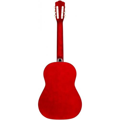  Stagg 6 String Classical Guitar, Right, Red, Full (SCL50-RED)