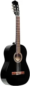 Stagg 6 String Classical Guitar, Right, Black, Full Size (SCL50-BLK)