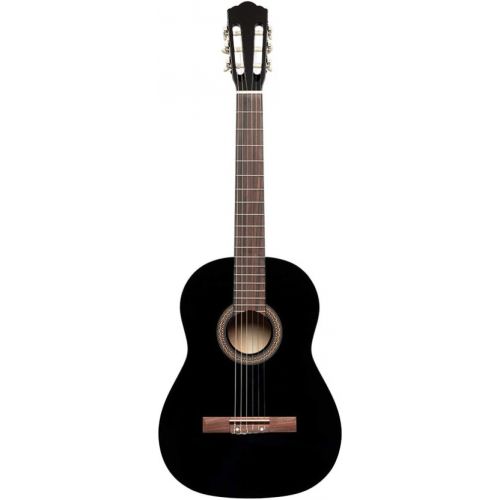  Stagg 6 String Classical Guitar, Right, Black, Full Size (SCL50-BLK)