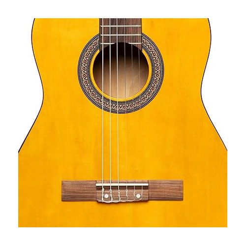  Stagg 6 String Classical Guitar, Right, Natural, 1/2 Size (SCL50 1/2-NAT)