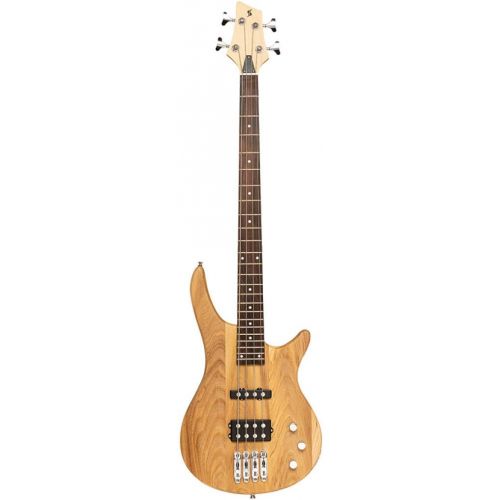  Stagg 4 String Bass Guitar, Right, Natural, Full Size (SBF-40 NAT)