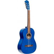 Stagg 6 String Classical Guitar, Right, Blue, 3/4 Size (SCL50 3/4-BLUE)