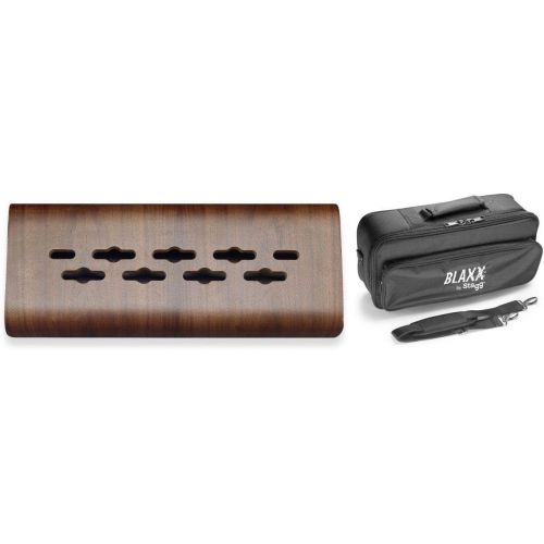  Blaxx by Stagg Wood Mini Effects Pedal Board with Carrying Bag #BX WOOD PB MINI