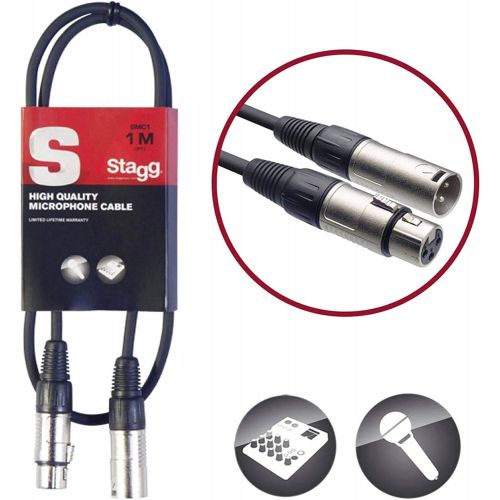  [아마존베스트]Stagg Microphone Cable, 1m
