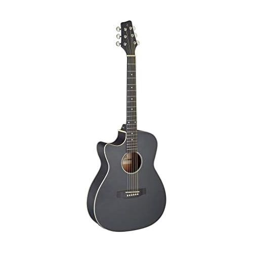  [아마존베스트]STAGG SA35ACE-BK LH Black Lefthand Auditorium Western Guitar