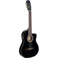 Stagg C546TCE BK Cutaway Acoustic-Electric Classical Guitar - Black