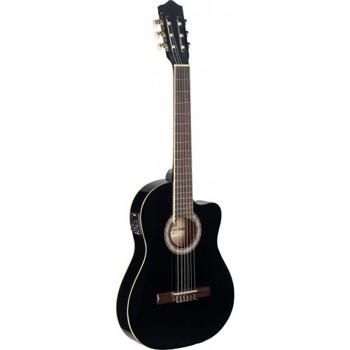  Stagg C546TCE BK Cutaway Acoustic-Electric Classical Guitar - Black