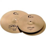 Stagg CXK-SET Brass Standard Cymbal Set with 14-Inch Hi-Hats, 16-Inch Crash and 20-Inch Ride Cymbal