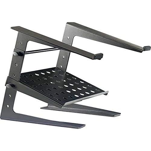  Stagg DJS-LT20 Professional DJ Laptop Stand with Lower Support Shelf