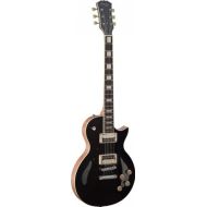 Stagg SEL-ZEB-BK L Series Zebra 6-String Electric Guitar with Solid Mahogany Body - Black