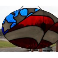 StainedGlassbyBetty Stained Glass Flag Suncatcher