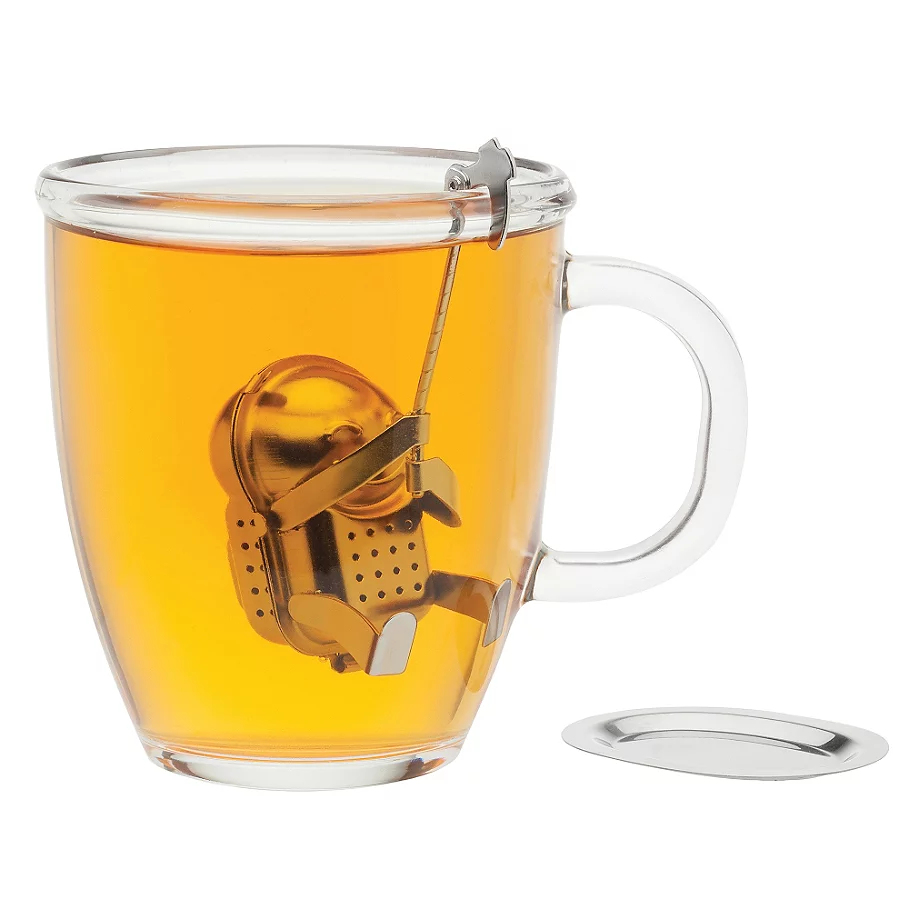  Stainless Steel Rock Climber Tea Infuser with Drip Tray