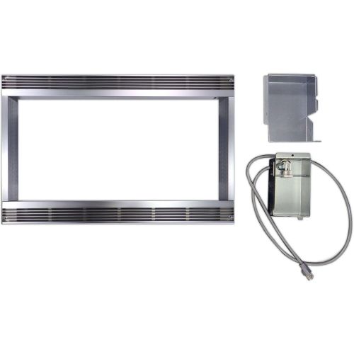  Stainless Steel 27-inch Built-in Trim Kit for Sharp Microwave R651ZS by Sharp