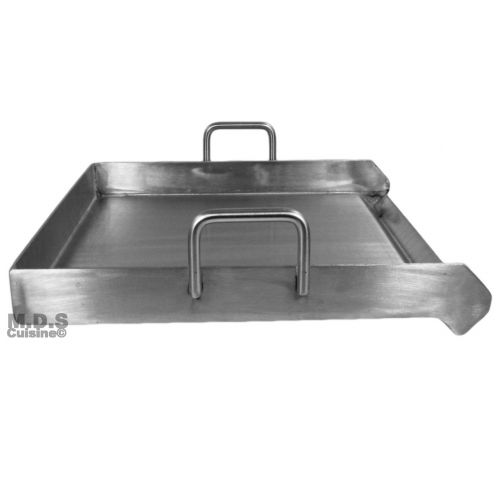  Stainless Steel Flat Top Comal Plancha 18x16 inch BBQ Griddle for cooking with Outdoors Stove or Grill catering