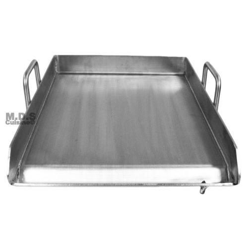  Stainless Steel Flat Top Comal Plancha 18x16 inch BBQ Griddle for cooking with Outdoors Stove or Grill catering