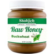 Stakich BUCKWHEAT Antioxidant RAW HONEY - 100% Pure, Unprocessed, Unheated, KOSHER - 5 LB (80 oz)