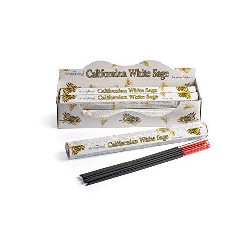  인센스스틱 STAMFORD INC 37315 Californian White Sage Incense, 20 Sticks x 6 Packs, One Size