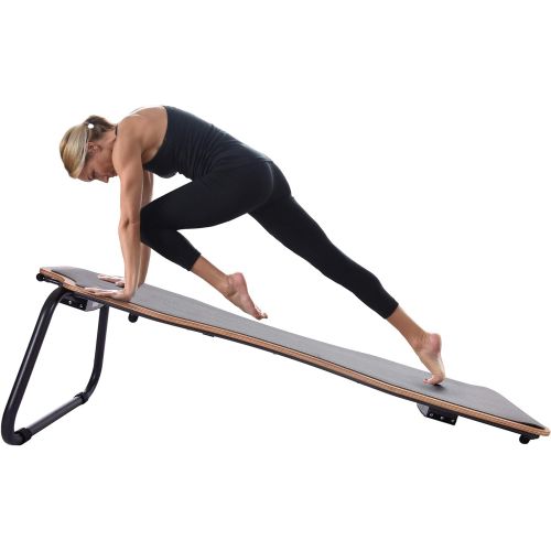  Stamina Juvo Board - Balance Board - Slant Board for Yoga, Pilates, Stand Up Paddle, Surf Training & Balance Training with Workout Videos Included