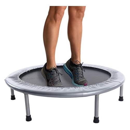  Stamina 36-Inch Folding Trampoline | Quiet and Safe Bounce | Access to Free Online Workouts Included | Supports Up to 250 Pounds