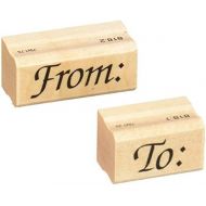 [아마존베스트]Stamps by Impression ST 0818 to from (to from (2 pc. Set) Rubber Stamp