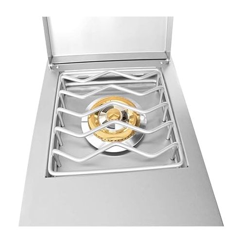  Stanbroil Built-in Stainless Steel Side Burner for Outdoor Kitchen - Liquid Propane Only