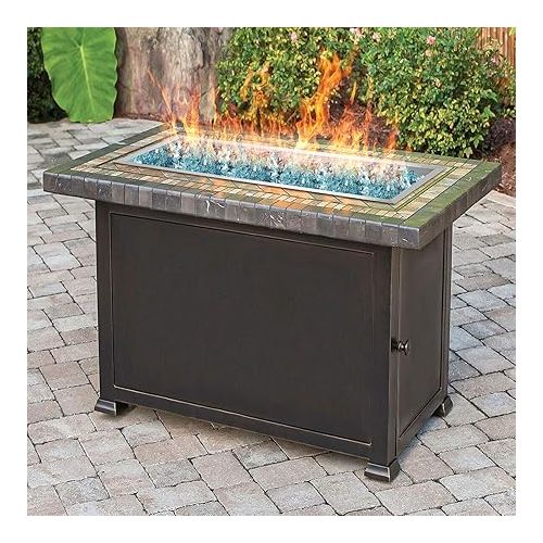  Stanbroil Rectangle Drop-in Fire Pit Pan w/H-Burner, 48 by 14-Inch 304 Series SS DIY Propane Natural Gas Firepit Kit