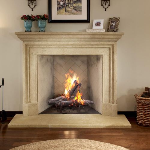  Stanbroil 5 Piece Set of Fireplace Wood Logs for All Types of Ventless, Gel, Ethanol, Electric, Propane, Indooror or Outdoor Fireplaces and Fire Pits