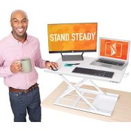 [아마존 핫딜] [아마존핫딜]Standing Desk X-Elite - Stand Steady Standing Desk | X-Elite Pro Version, Instantly Convert Any Desk into a Sit/Stand up Desk, Height-Adjustable, Fully Assembled Desk Converter (Wh