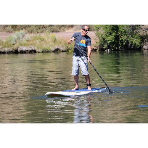  Stand on Liquid Beachwood LT 11 Foot All Around (Surf) Stand Up Paddle Board (SUP) Package | Includes Fiberglass Adjustable Paddle, Cargo Net, Carrying Handle, Removable Fin