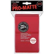 Standard Deck Protectors - Pro-Matte Red (100 ct) by Ultra Proby Ultra PRO