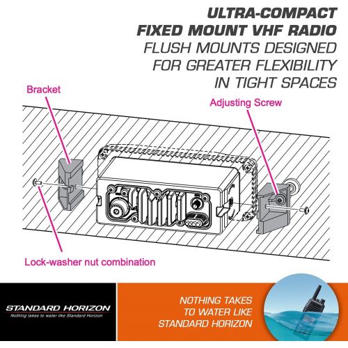  Standard STD-MMB-84 Flush Mount Kit for Most Standard Fixed Mount VHF Radios