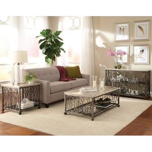  Standard Furniture 27411 Toscana Coffee Table, 50 W x 28 D x 19 H, White
