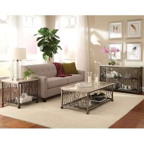  Standard Furniture 27411 Toscana Coffee Table, 50 W x 28 D x 19 H, White