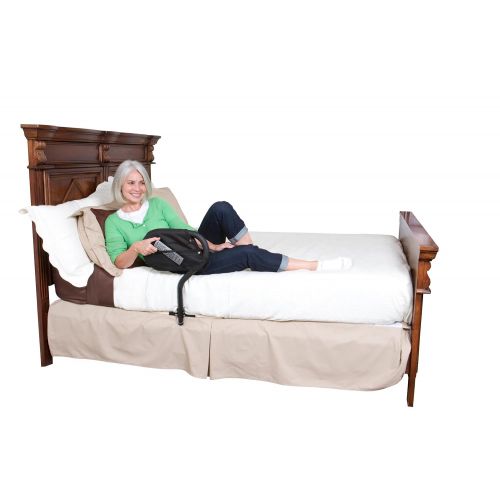  Stander BedCane - Adult Home Bed Safety Rail & Handle + Height Adjustable Elderly Standing Assist Aid & Pouch