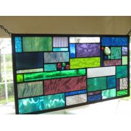 Stanfordglassshop PEACOCK stained glass panel