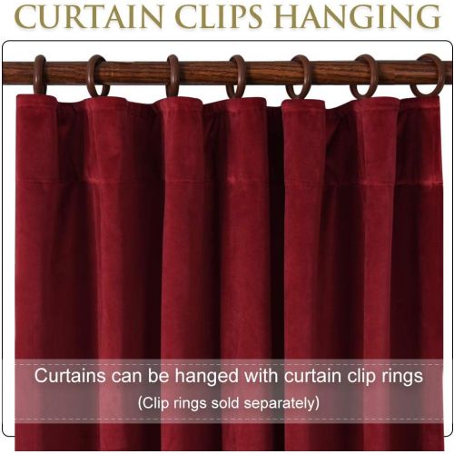  StangH Elegant Home Decor Velvet Curtains - Soft Thick Soundproof Velvet Drapes with Rod Pocket & Back Tab Light Blocking Privacy Protect for PartyDining Room, Gold, 52 x 96 Each Panel,