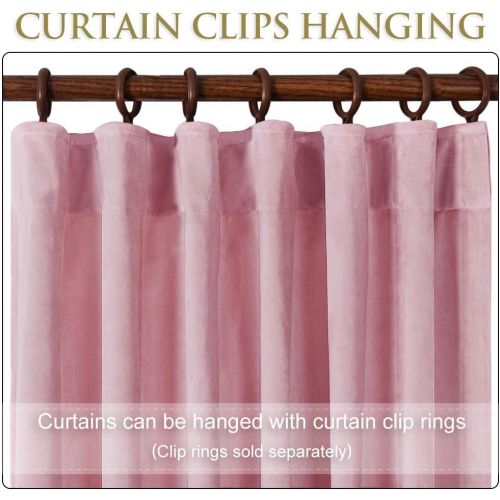  StangH Elegant Home Decor Velvet Curtains - Soft Thick Soundproof Velvet Drapes with Rod Pocket & Back Tab Light Blocking Privacy Protect for PartyDining Room, Gold, 52 x 96 Each Panel,