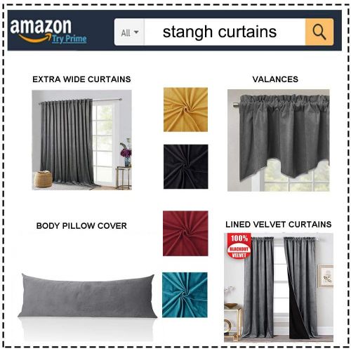  StangH Elegant Home Decor Velvet Curtains - Soft Thick Soundproof Velvet Drapes with Rod Pocket & Back Tab Light Blocking Privacy Protect for PartyDining Room, Gold, 52 x 96 Each Panel,