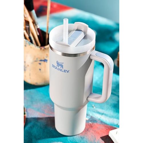 스텐리 Stanley Quencher H2.0 FlowState Stainless Steel Vacuum Insulated Tumbler with Lid and Straw for Water, Iced Tea or Coffee