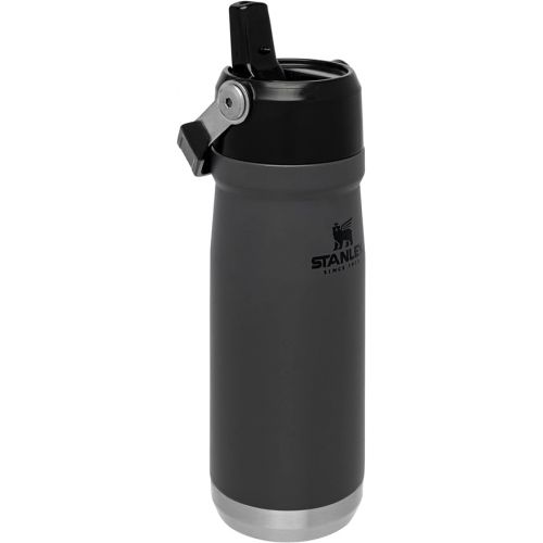 스텐리 Stanley IceFlow Stainless Steel Bottle with Straw, Vacuum Insulated Water Bottle for Home, Office or Car, Reusable Leak Resistant Cup with Straw and Handle